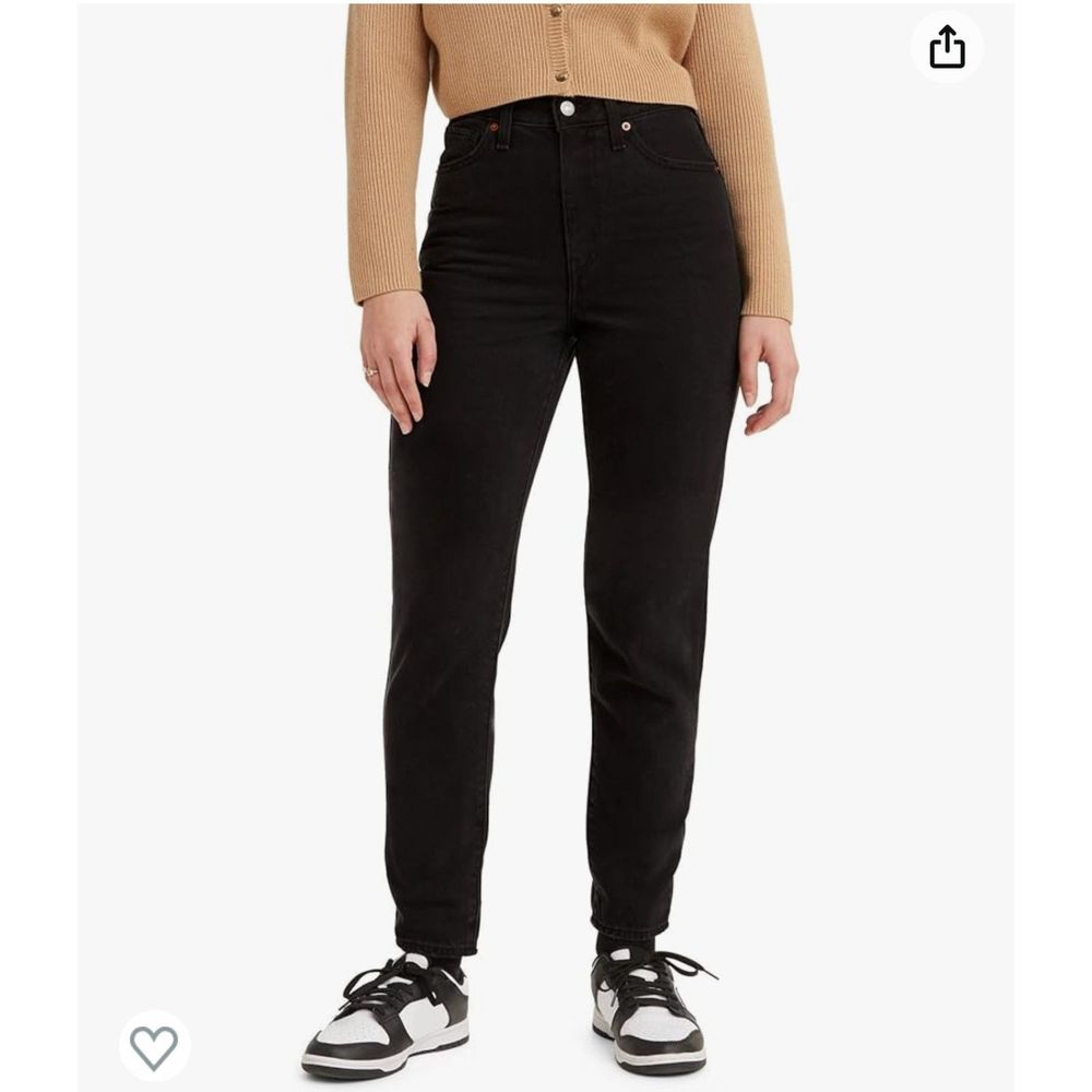 LEVI'S HIGH WAISTED MOM JEANS BLACK NEW